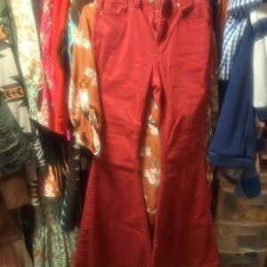 Dark Red Shyanne Flare Jeans Size 28L (28x36)